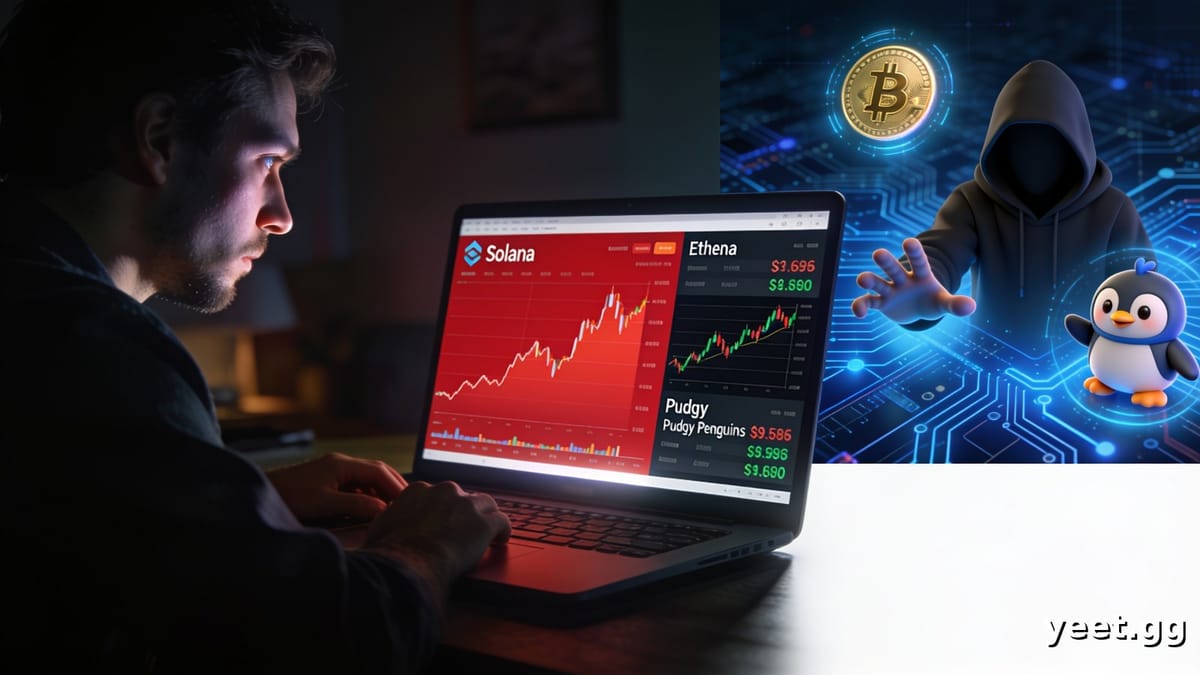 Solana Drops 5.33% to $103 as Traders Rotate to Ethena and Pudgy Penguins